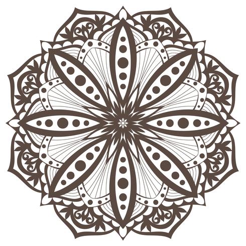 Mandala de vetor. Elemento decorativo Oriental. Elemento de design étnico. vetor