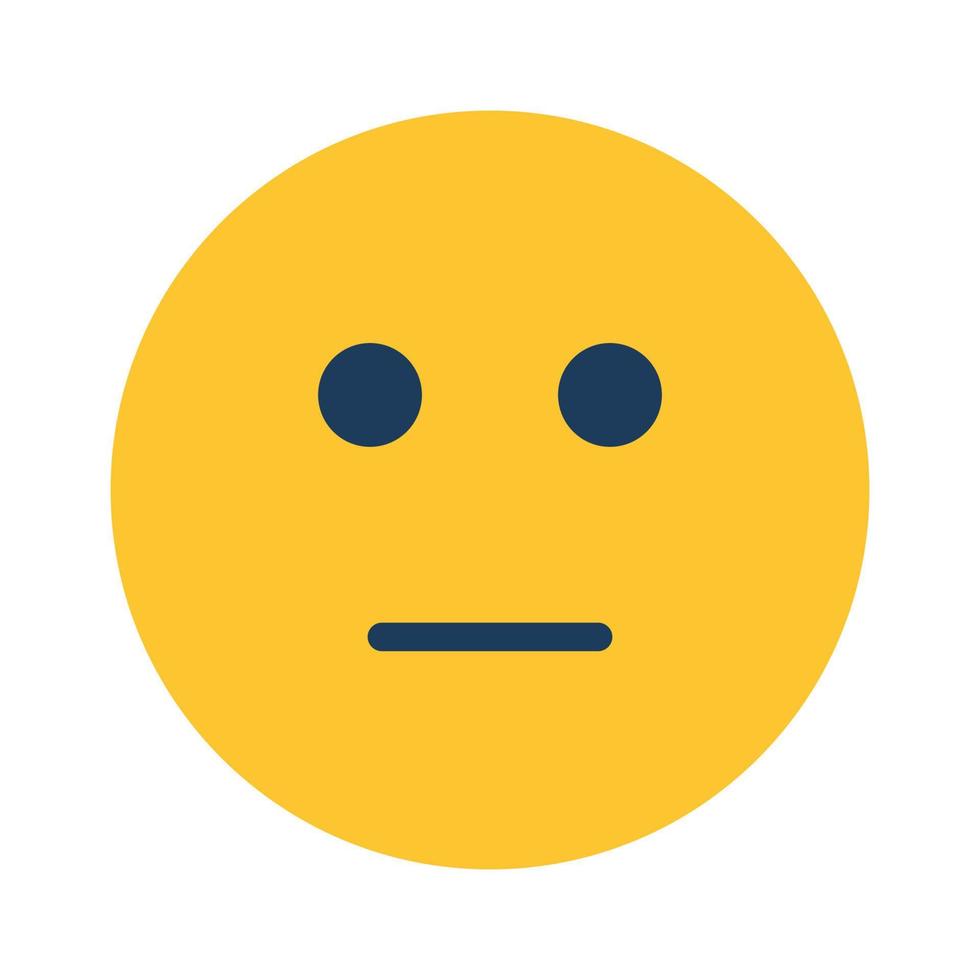 ícone vetorial isolado emoji sem reação que pode facilmente modificar ou editar vetor