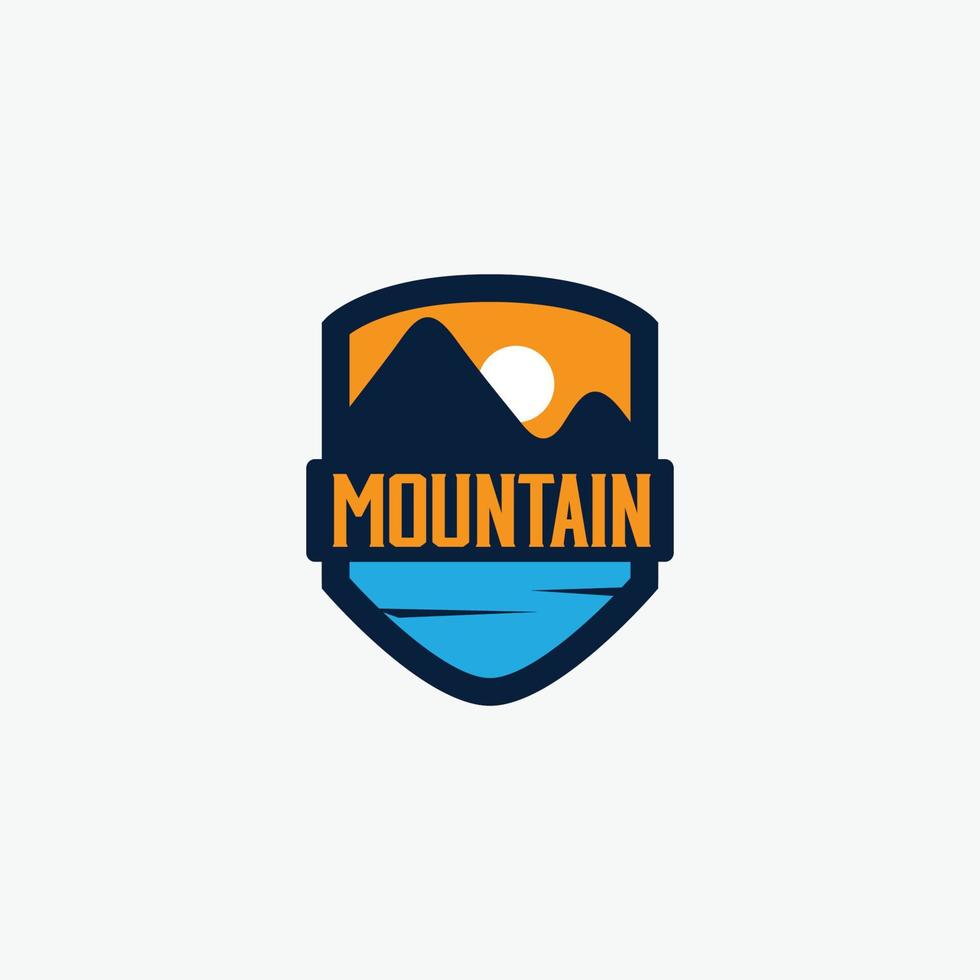 ilustração de design de vetor de logotipo de montanha