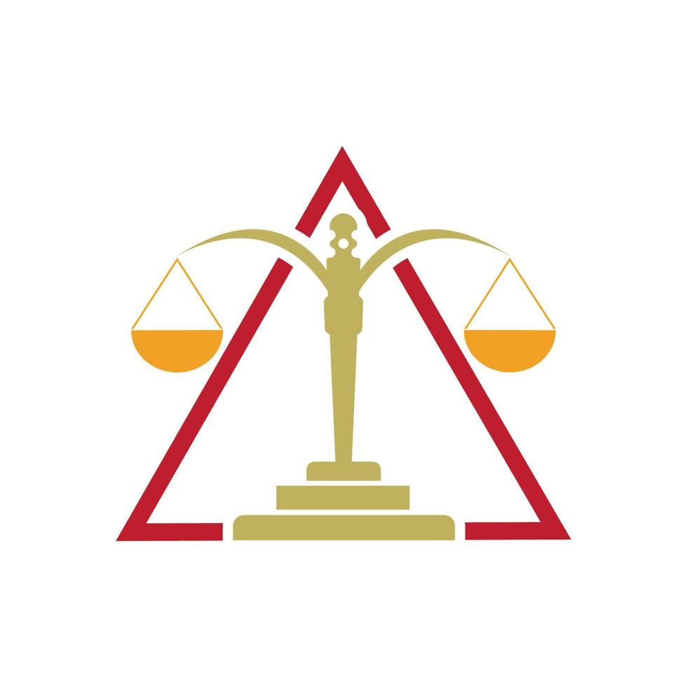 vetor de logotipo de justiça