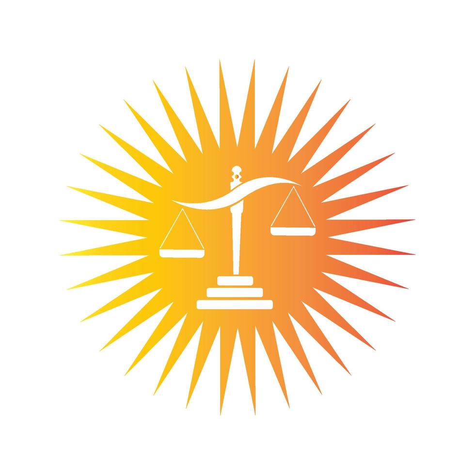 vetor de logotipo de justiça