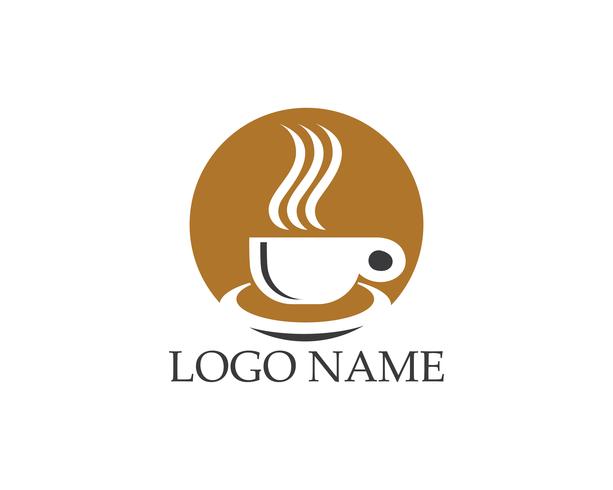 Vetor de logotipo de ícone de xícara de café