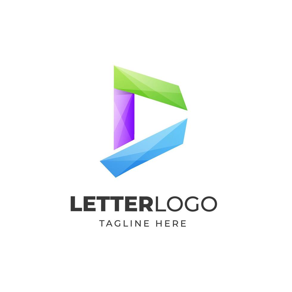 letra c vetor de design de logotipo colorido moderno abstrato
