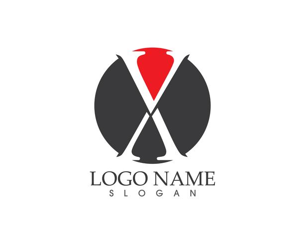 Vetor de logotipo de letra X