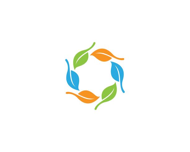 vetor de elemento de natureza ecologia logotipo