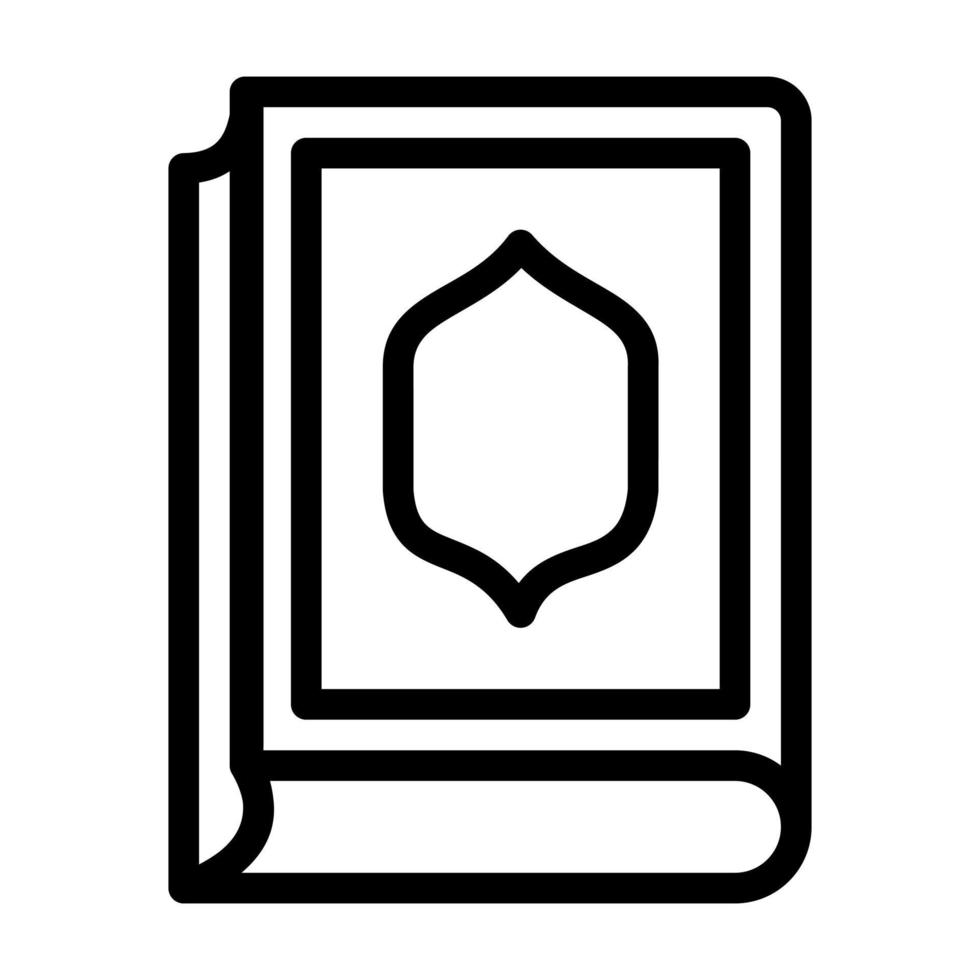 ícone do Alcorão adequado para momentos islâmicos do ramadã vetor