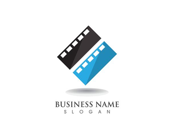 Modelo de vetor de logotipo e símbolos de filme