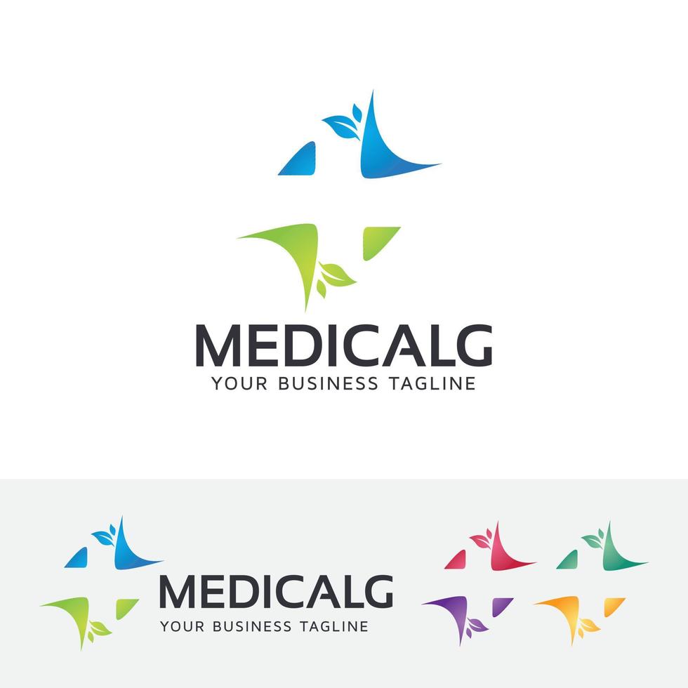 design de logotipo de conceito de vetor médico