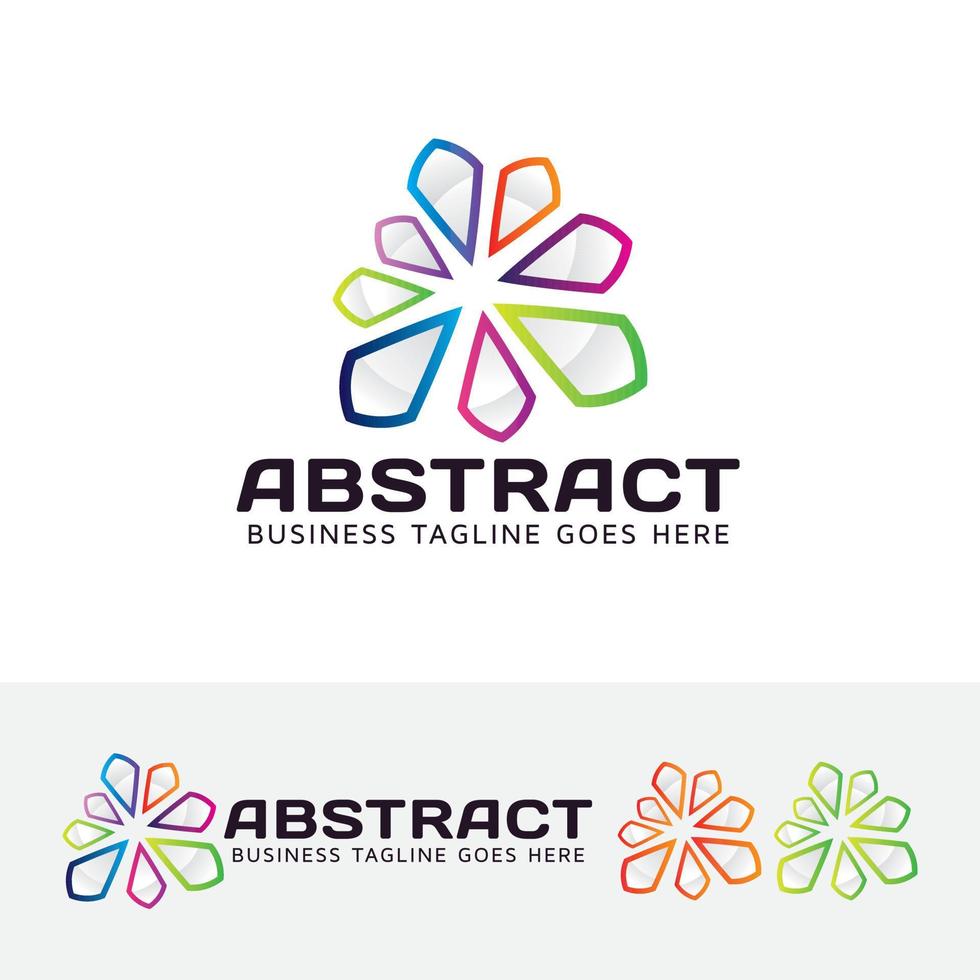 design de logotipo de conceito de vetor abstrato