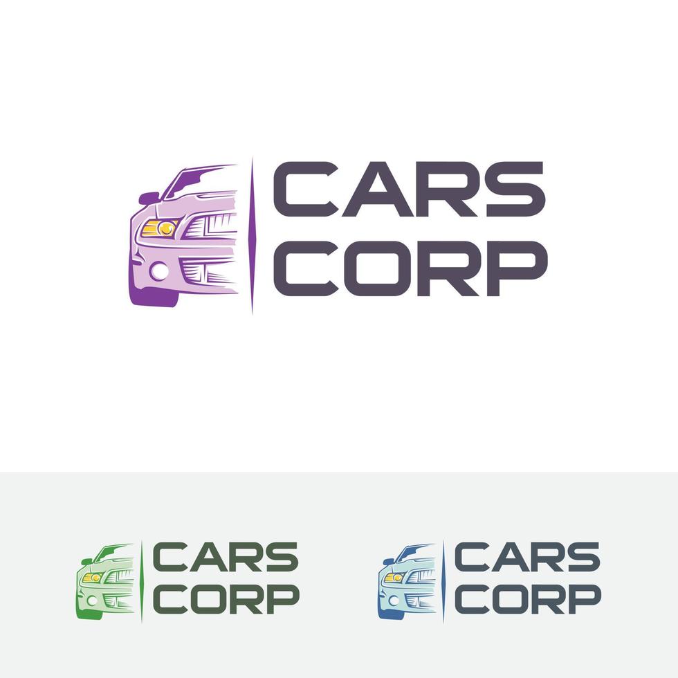 design de logotipo de conceito de vetor de carro