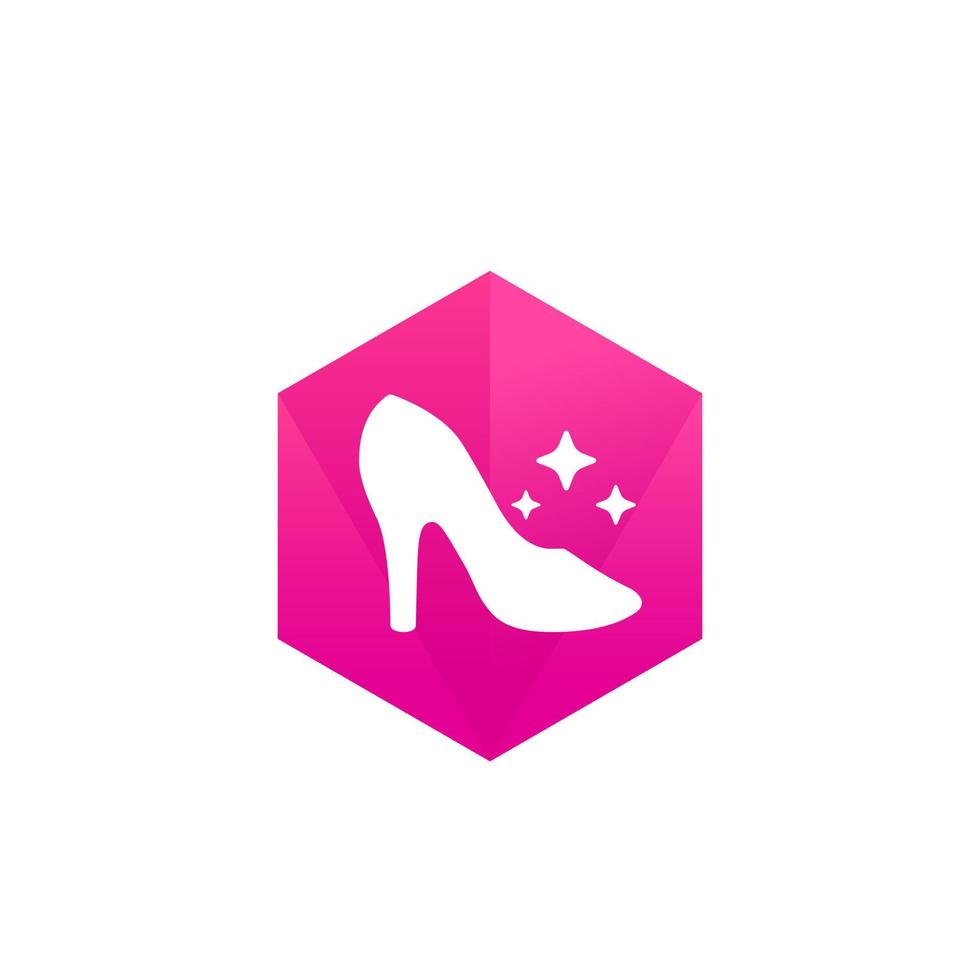 ícone de vetor de sapato de mulher de moda