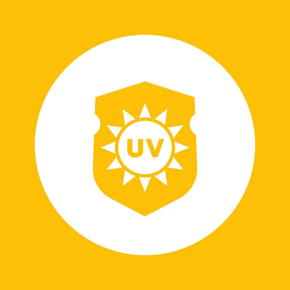 ícone de proteção uv vetor