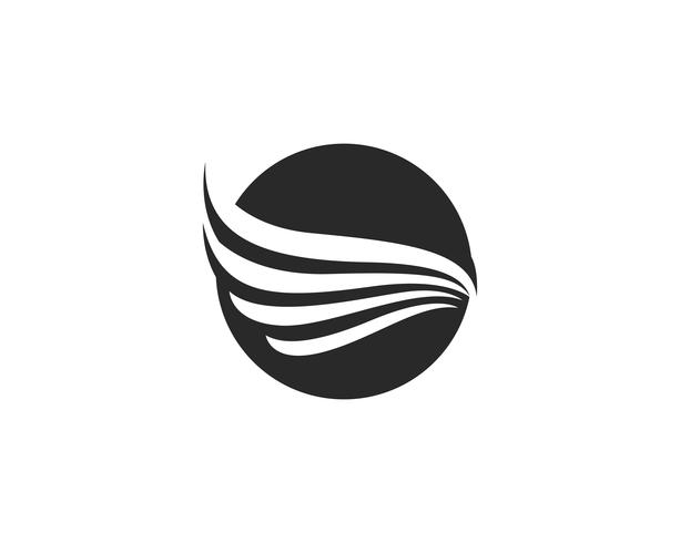 Falcon Wing Logo Template projeto do ícone do vetor