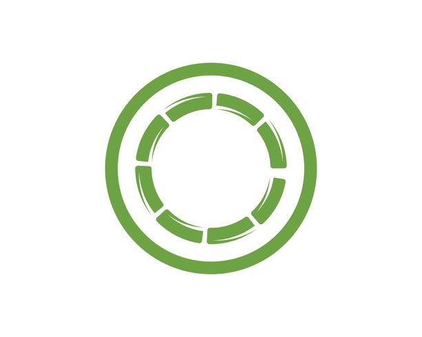 Bambu com folha verde para o seu logotipo ícone vector templat