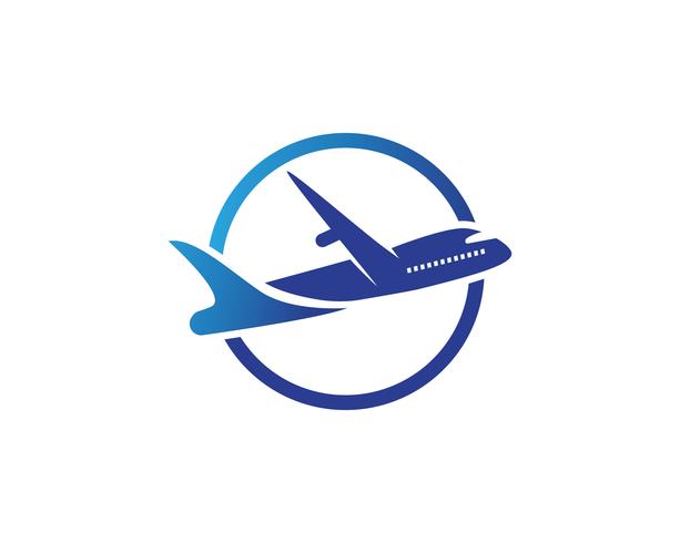 Aeronave, avião, rótulo de logotipo de companhia aérea. Viagem, viagens aéreas, símbolo de avião. Ilustração vetorial vetor