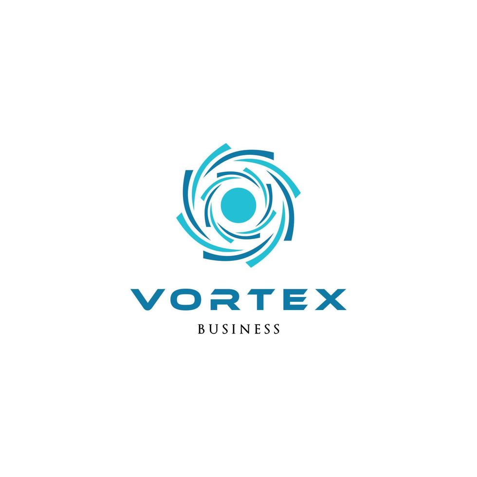 inspiração de design de logotipo de ícone de vórtice vetor