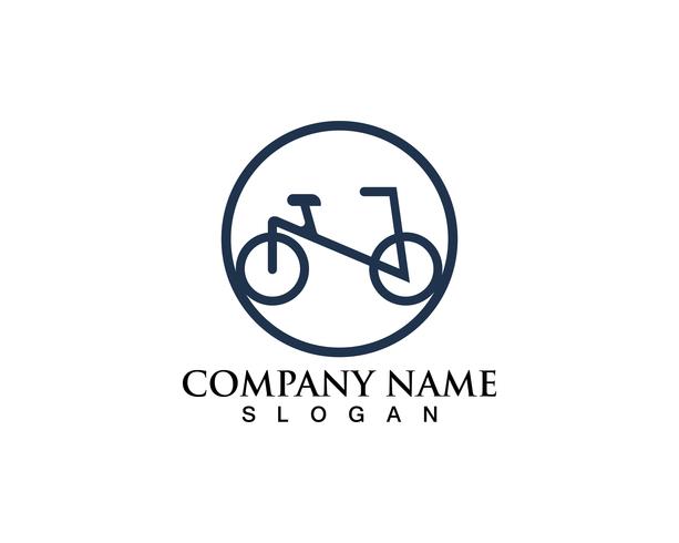 Vetor de logotipo e símbolos de bicicleta