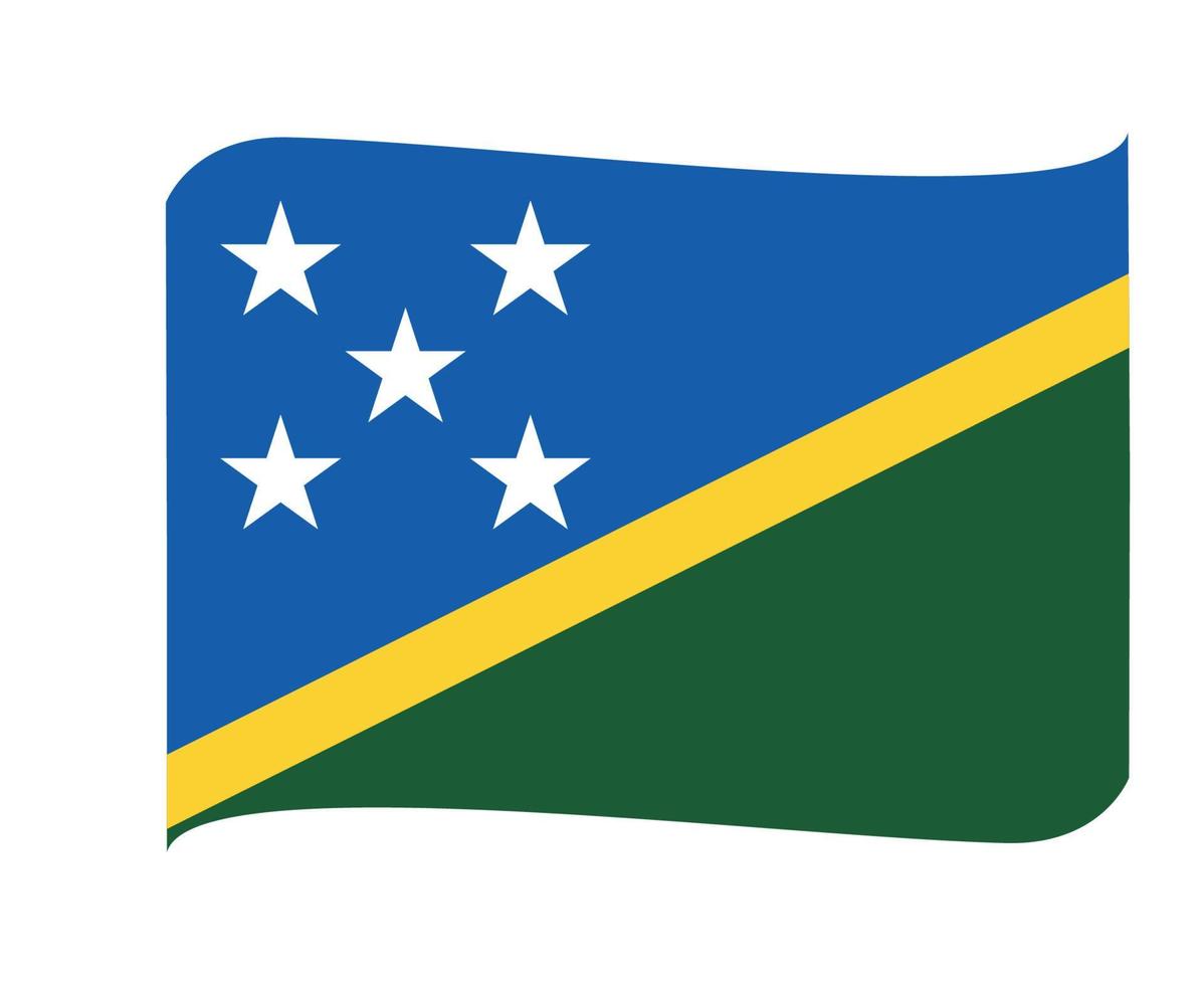 bandeira nacional oceania emblema fita ícone vetor ilustração elemento de design abstrato