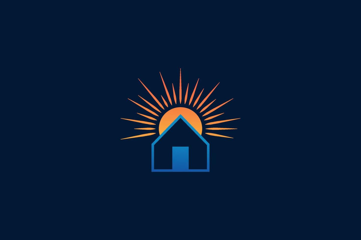 modelo de design de logotipo sunburst vetor