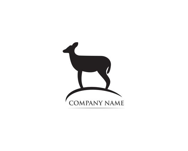 Vetor de logotipo e símbolo de veado