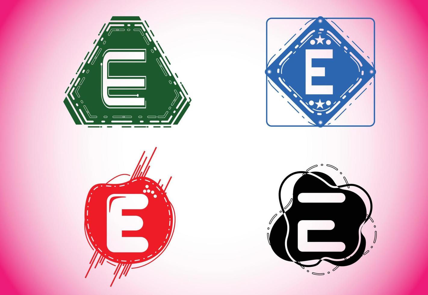 logotipo de carta e criativo e modelo de design de ícone vetor