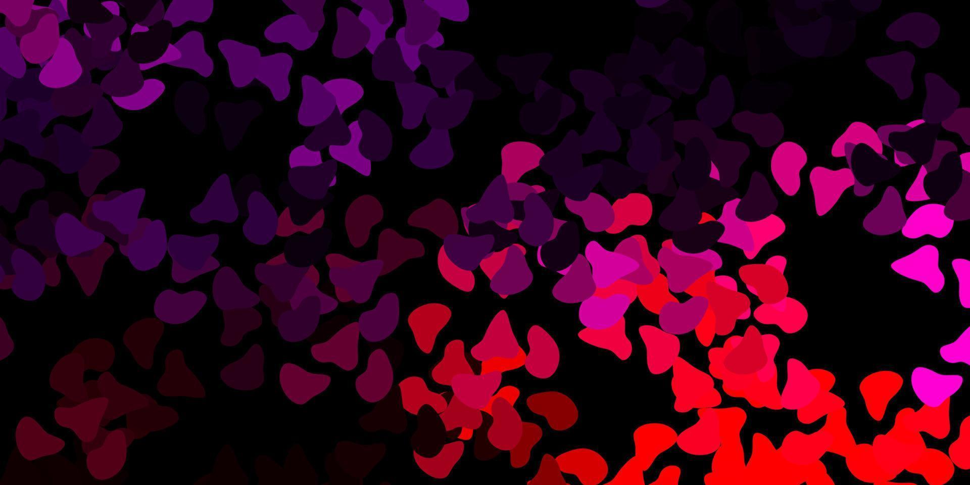 fundo vector roxo escuro, rosa com formas aleatórias.