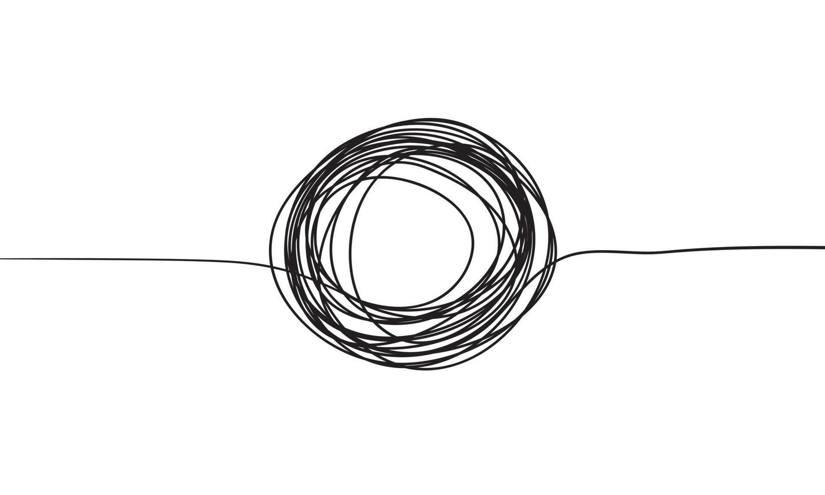 doodle esboçado caneta e rabisco isolado no fundo branco. ilustração vetorial vetor