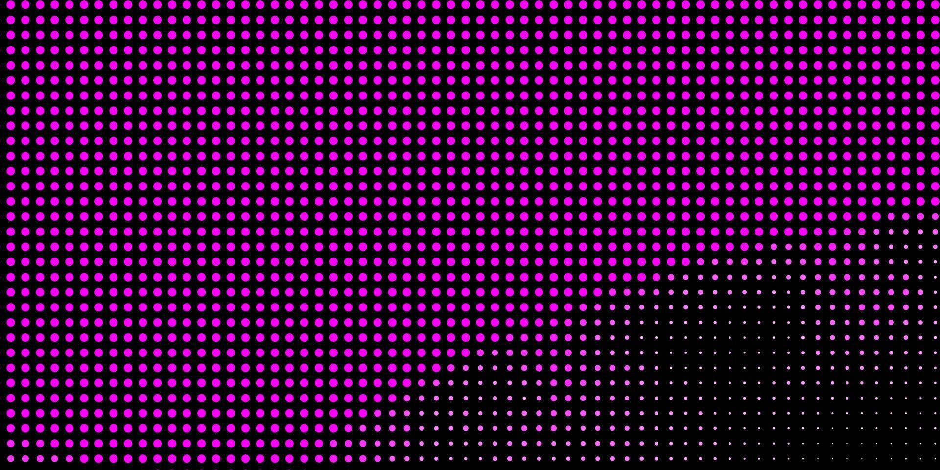 layout de vetor roxo claro, rosa com formas de círculo.