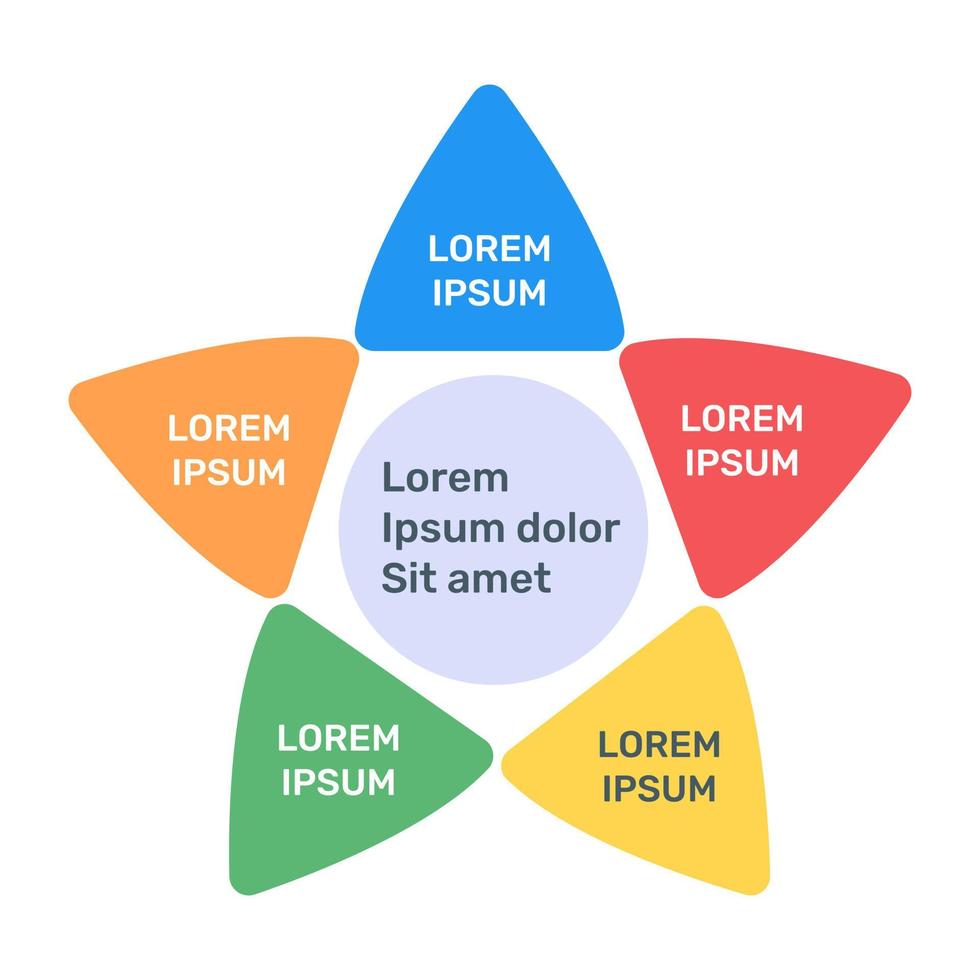 um ícone de infográfico colorido em design editável vetor