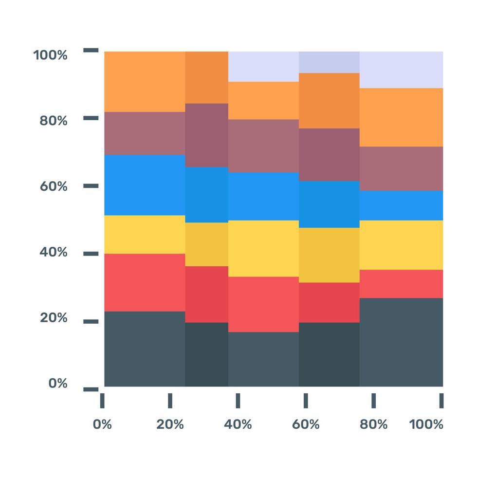 baixe este ícone plano do gráfico de dados de negócios vetor