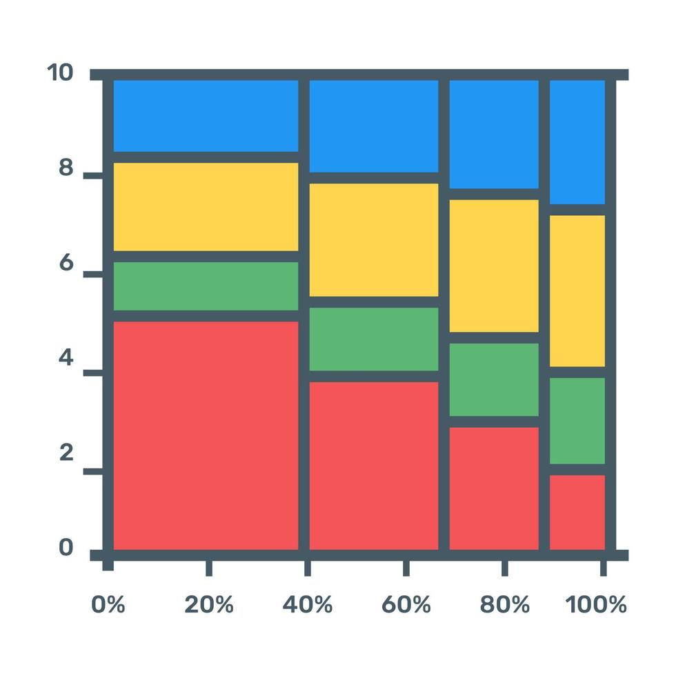 baixe este ícone plano do gráfico de dados de negócios vetor