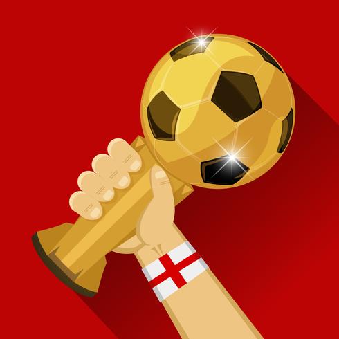 Troféu de futebol para a Inglaterra vetor