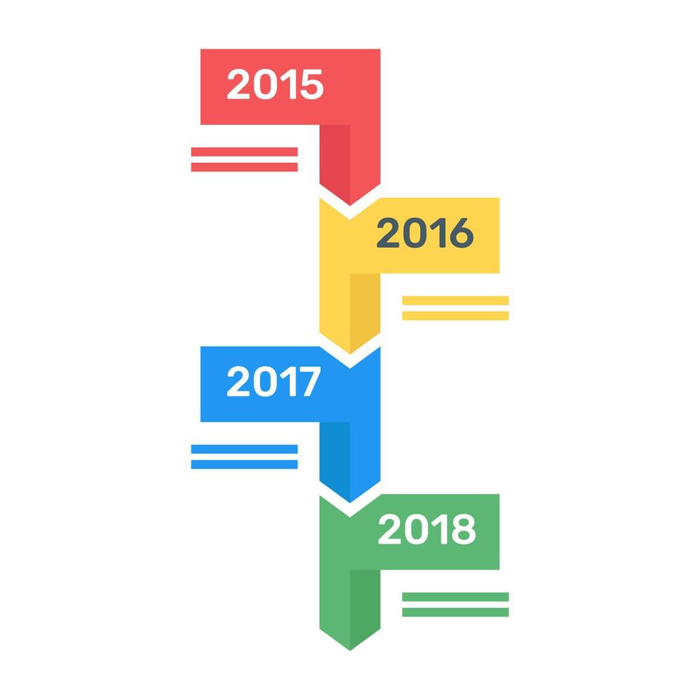 um ícone de diagrama de árvore binária em design plano vetor