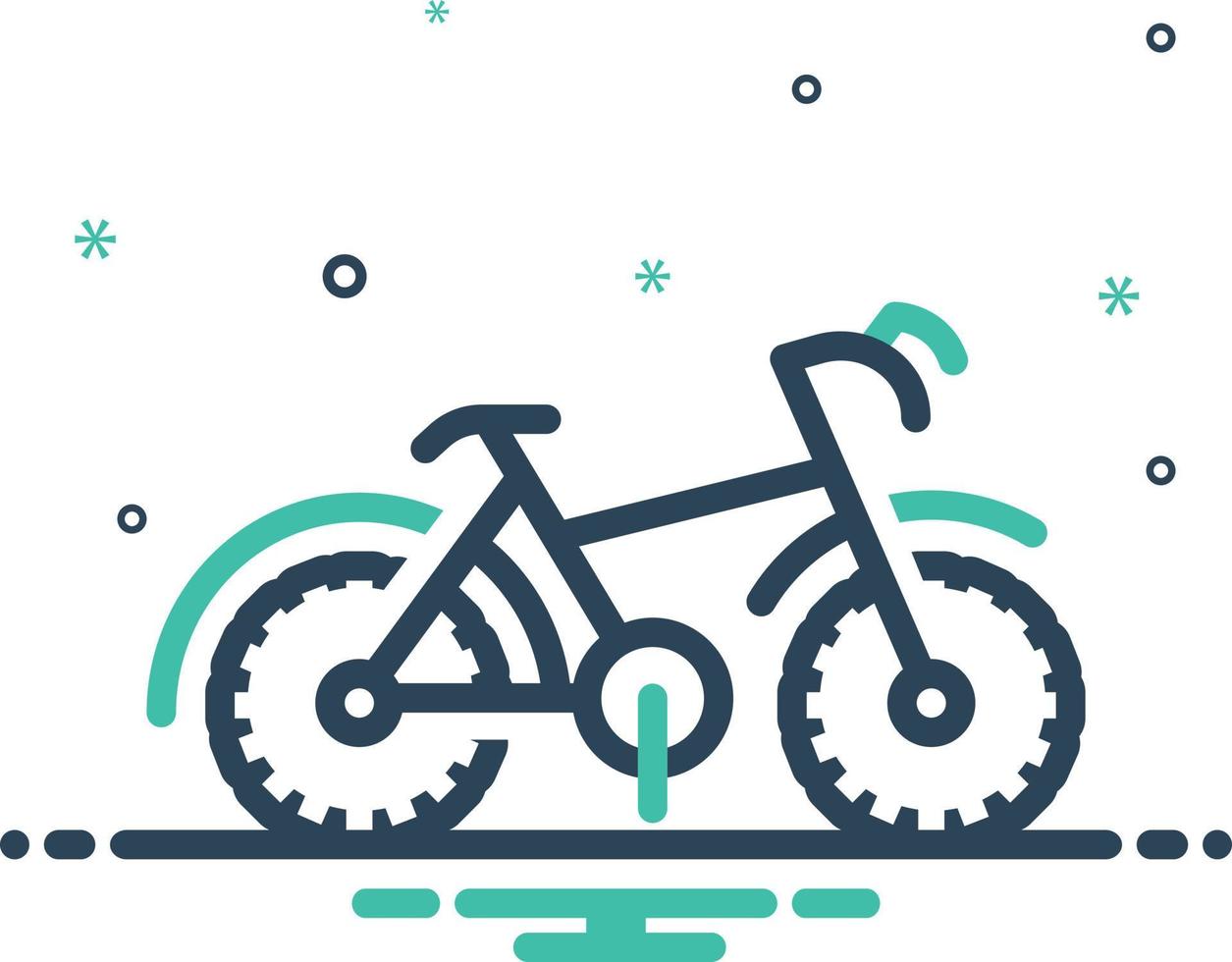 ícone de mistura para bicicleta vetor