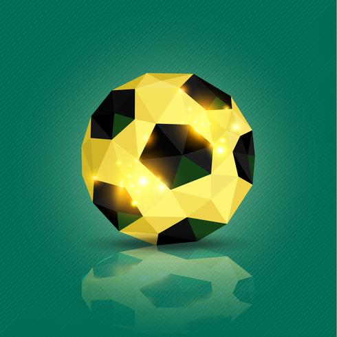 Bola de futebol geométrica vetor