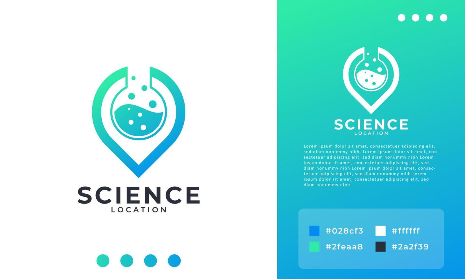 elemento de design de ícone de logotipo de localização de laboratório local. utilizável para logotipos de negócios, ciência, saúde e médicos. vetor