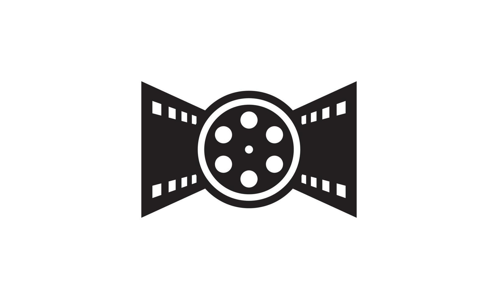 ícone de filme de cinema. elemento de modelo de vetor de design de logotipo de tira de filme de listras de carretel