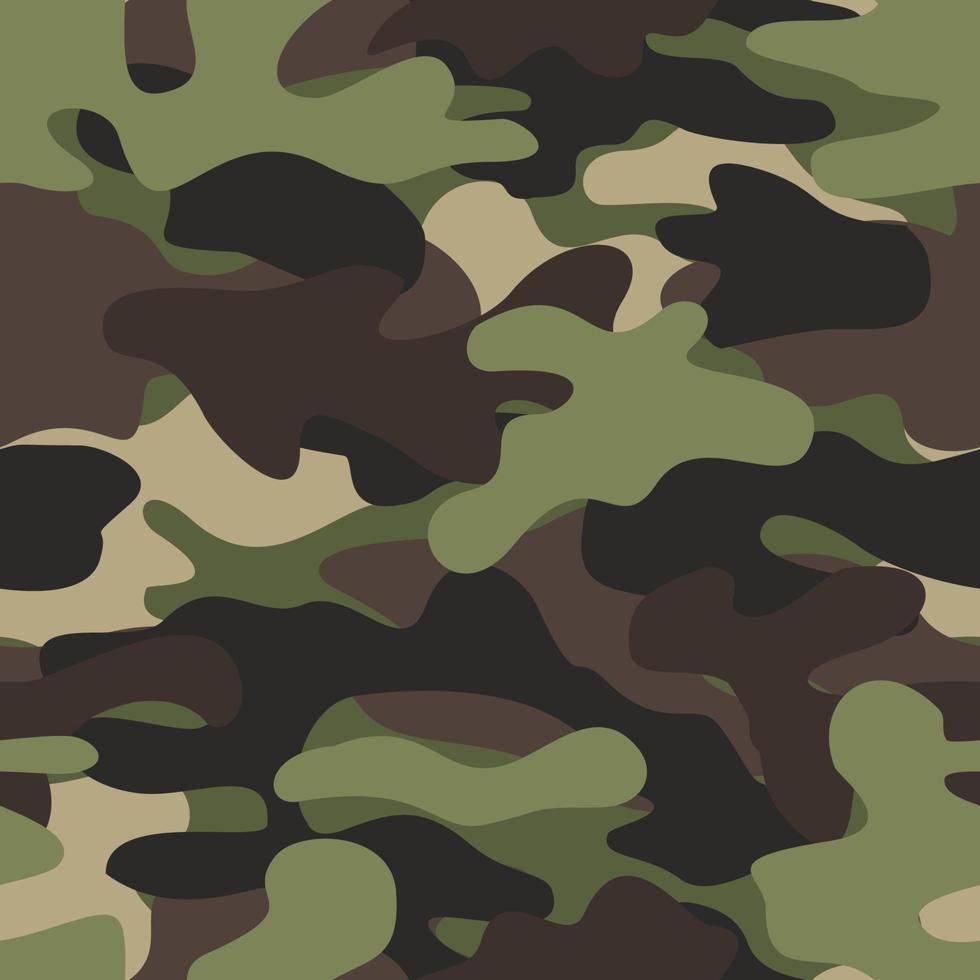 padrão sem emenda do exército de camuflagem vetor