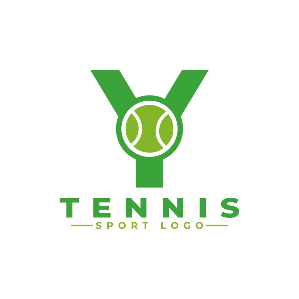 letra y com design de logotipo de tênis. elementos de modelo de design vetorial para equipe esportiva ou identidade corporativa. vetor