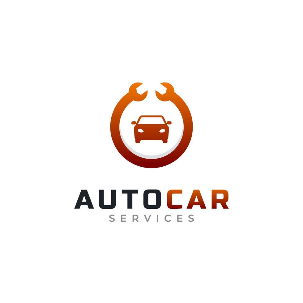 elemento de modelo de design de ícone de logotipo de serviço de carro. utilizável para logotipos comerciais e automotivos vetor