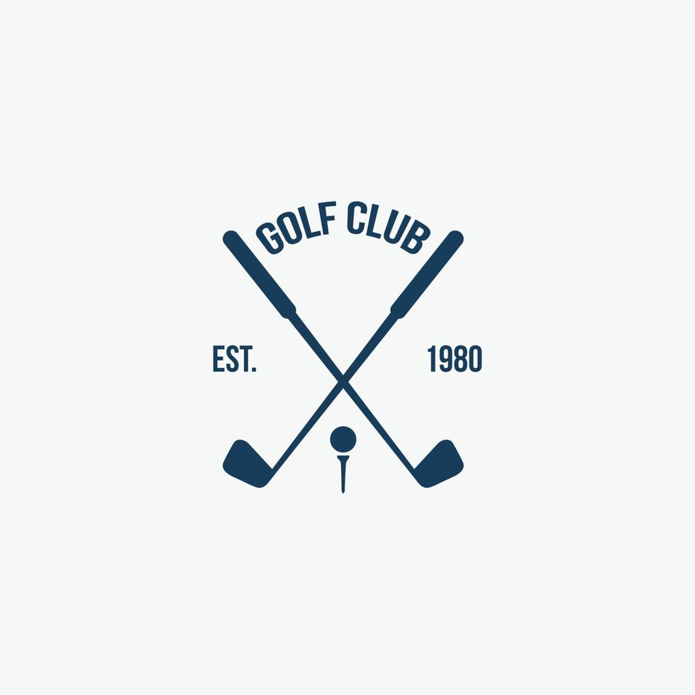 ilustração de design de vetor de logotipo de golfe