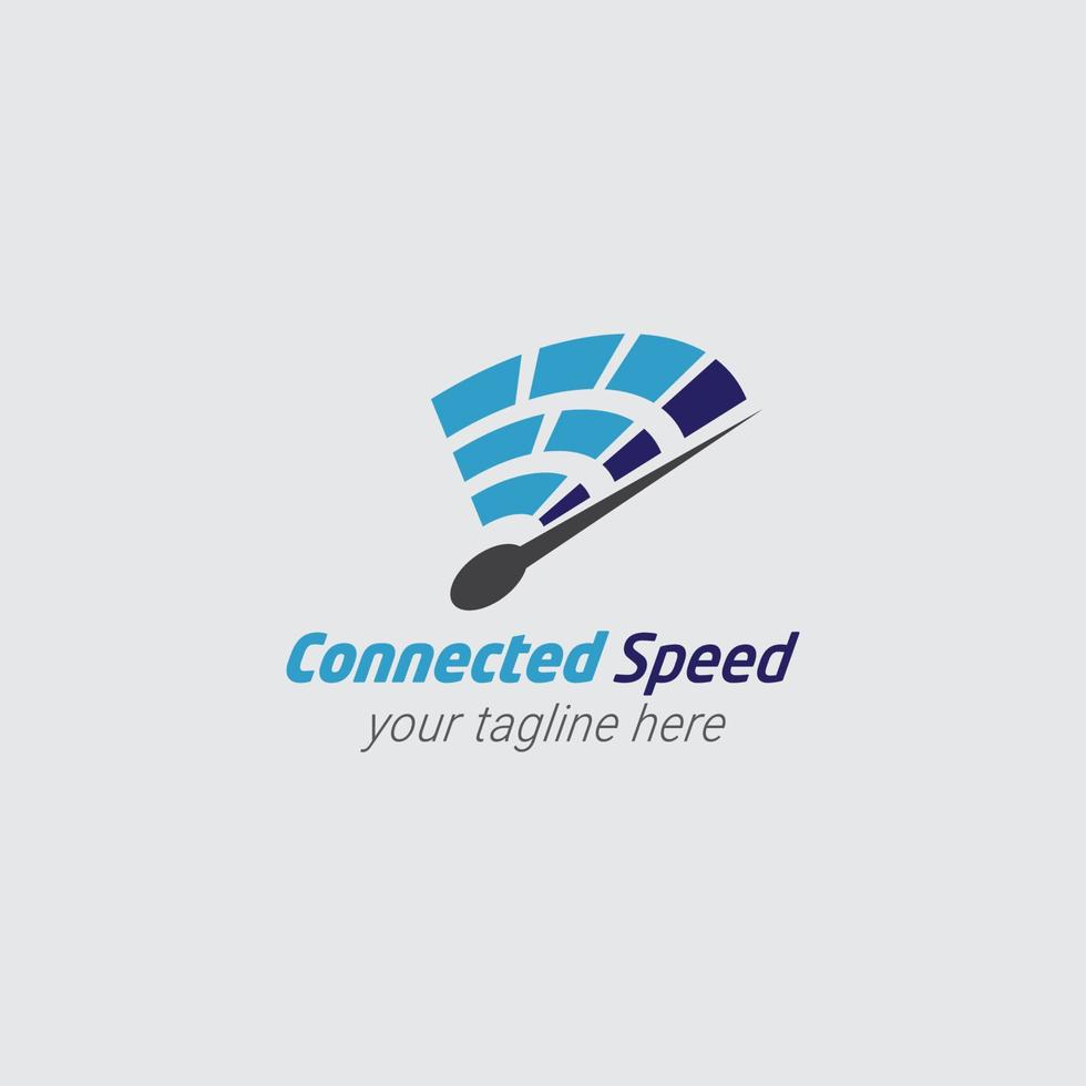 ilustração de design de vetor de logotipo de velocidade