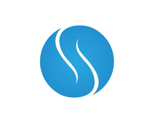 Logotipo da letra S, elemento de modelo de design de ícone de volume vetor
