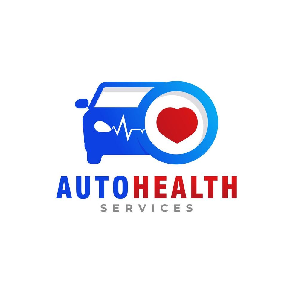 símbolo do logotipo do reparo da saúde do carro. utilizável para logotipos comerciais e automotivos vetor