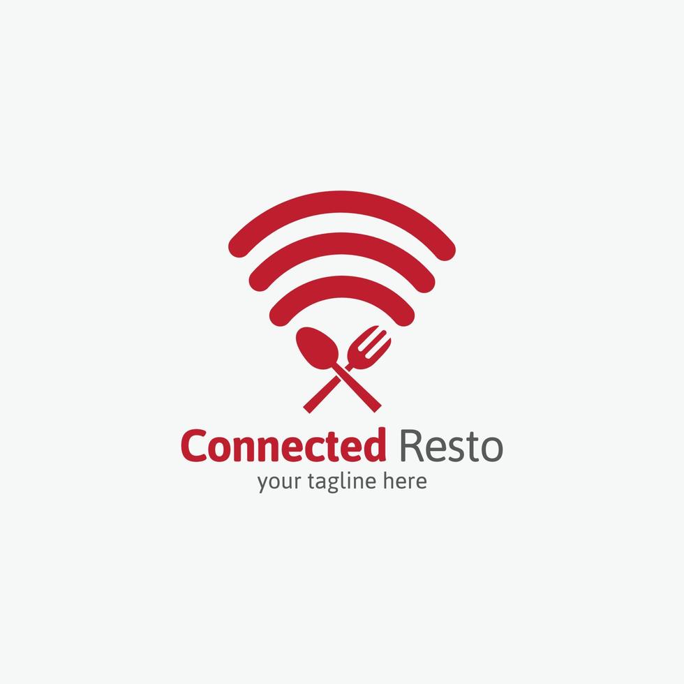 ilustração de design de vetor de logotipo de resto