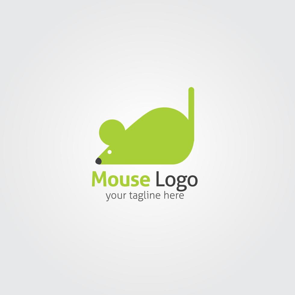 ilustração de design de vetor de logotipo de mouse