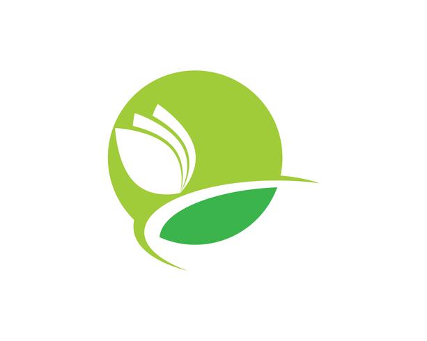 Imagem de vetor verde único negócio agricultura logotipo modelo