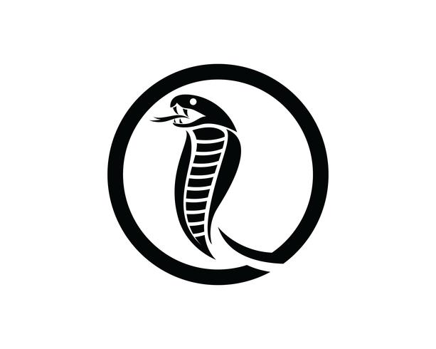 viper cobra elemento de design de logotipo. ícone de cobra de perigo. símbolo da víbora vetor