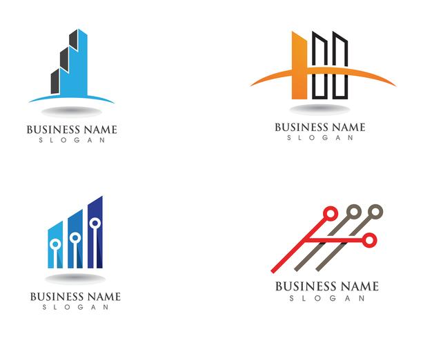 Logotipo do negócio de finanças e vetor de símbolo
