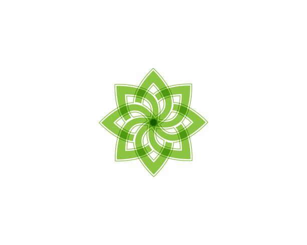 Tree Leaf green Vector icon Modelo de design de ilustração